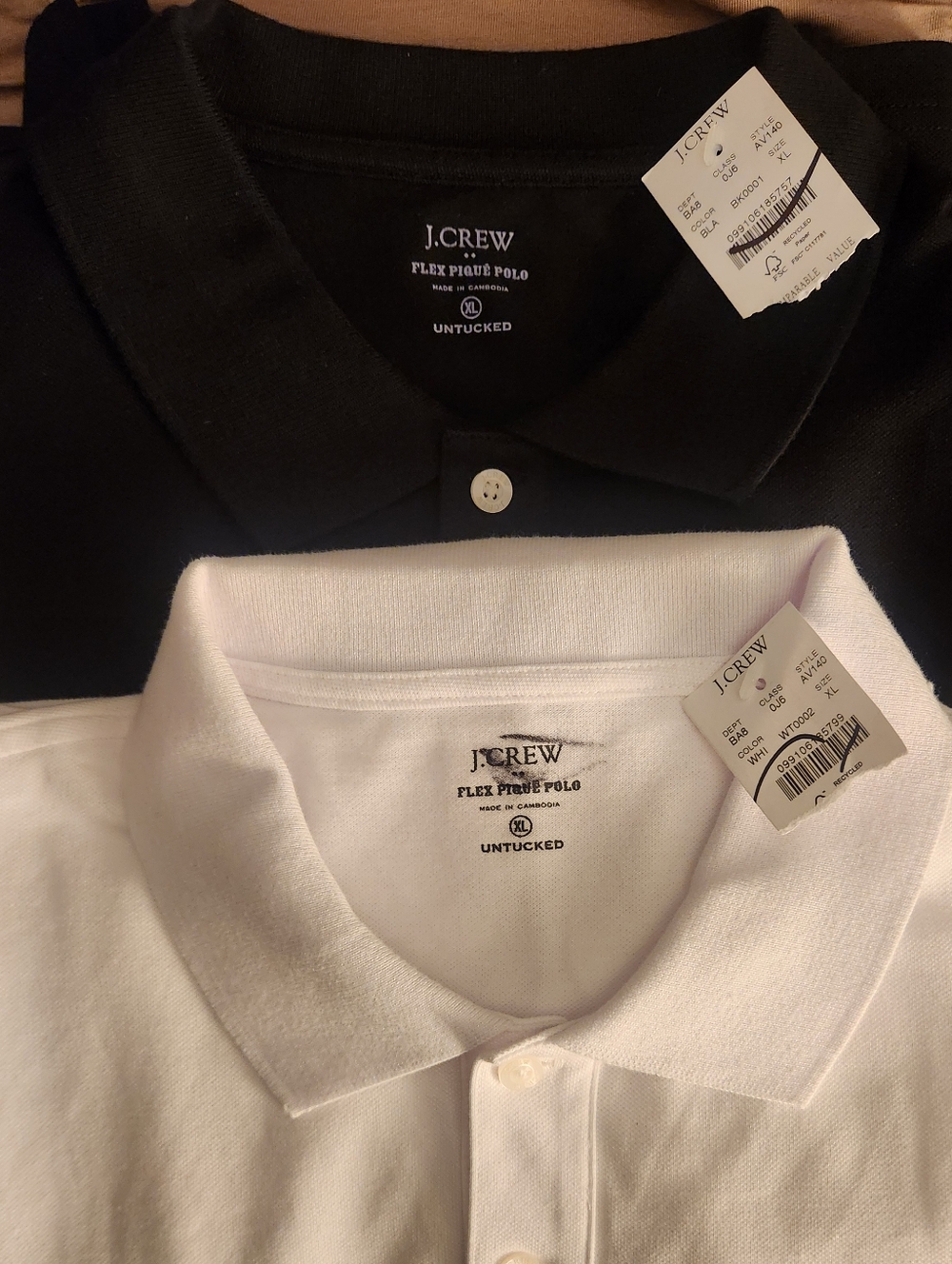 New Pair of J. Crew Flex Pique Polos